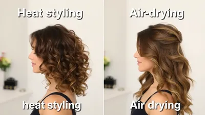 Which is better for hair, heat styling or air drying?