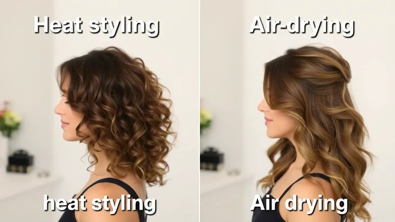 heat styling vs air drying