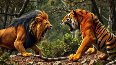 Who would win in a fight, a lion or a tiger?