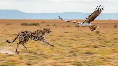 Which is faster, the cheetah or the peregrine falcon?